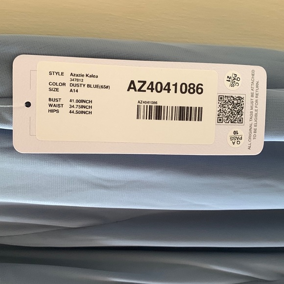 Azazie Kalea Dress in Dusty Blue - Picture 5 of 8